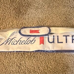 Michelob Ultra Branded Cooler/Carrier - White & Blue with Red Accent